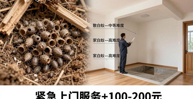 家庭灭白蚁一般多少钱 2026最新价格参考